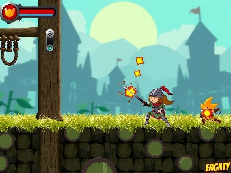 Hasty Ginger Knight in Action Hasty Ginger Knight Gameplay Screenshot